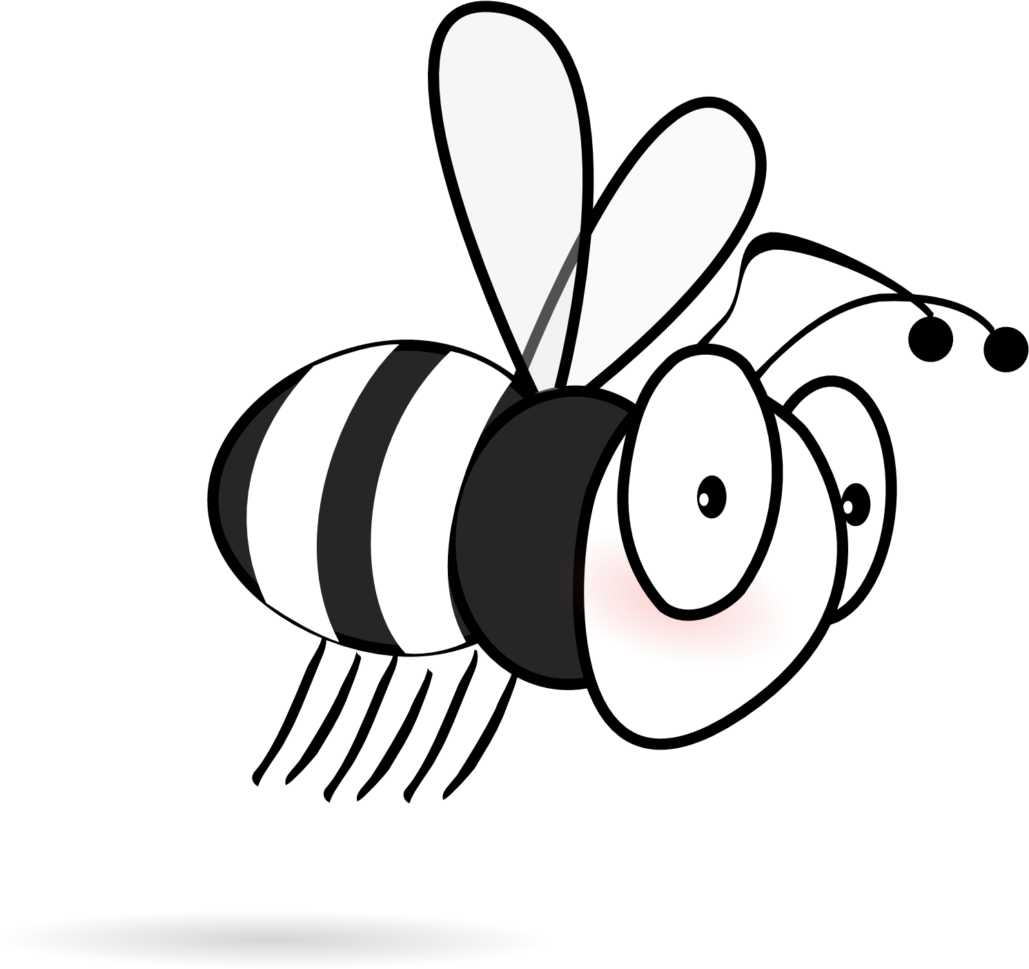 Bumble Silhouette Trail Bee Transparent PNG Image