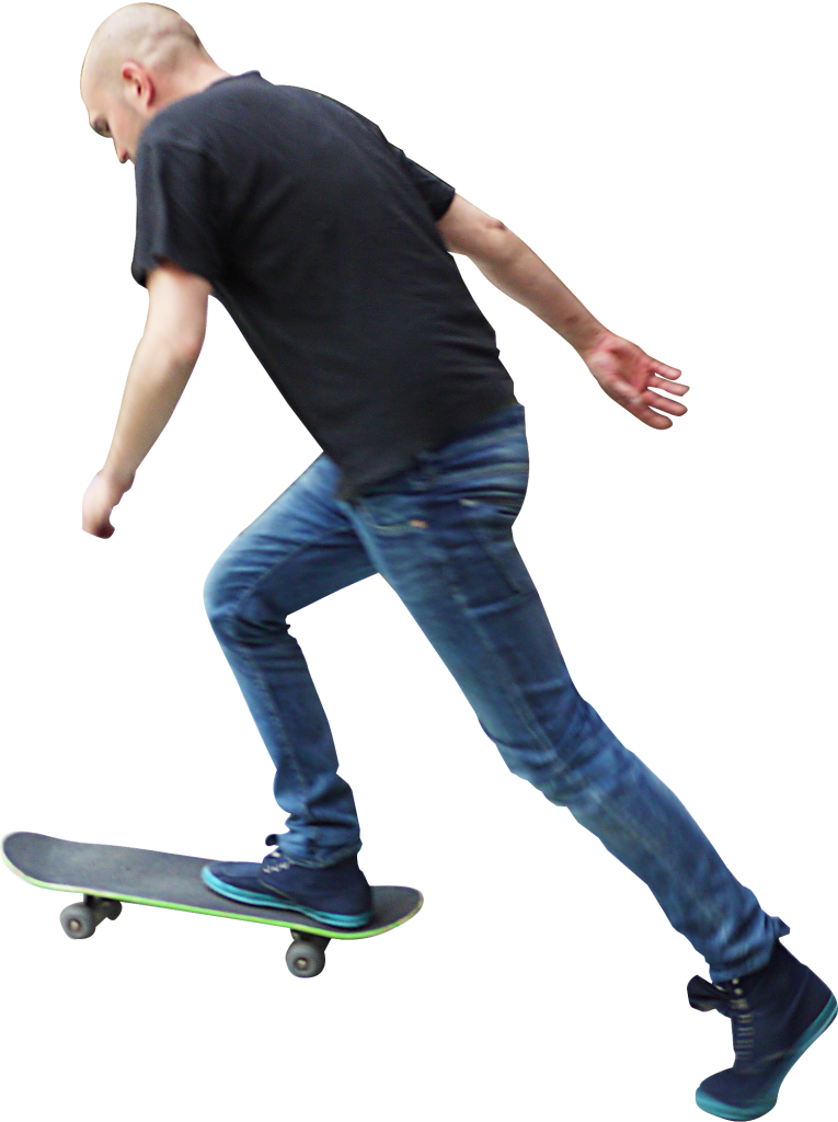 Single Skateboard Transparent PNG Image