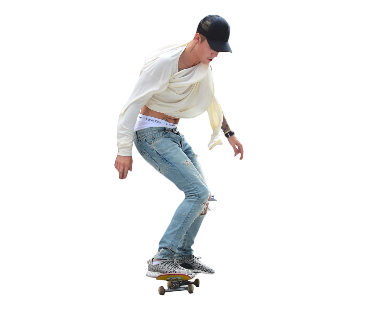 Single Skateboard Transparent PNG Image