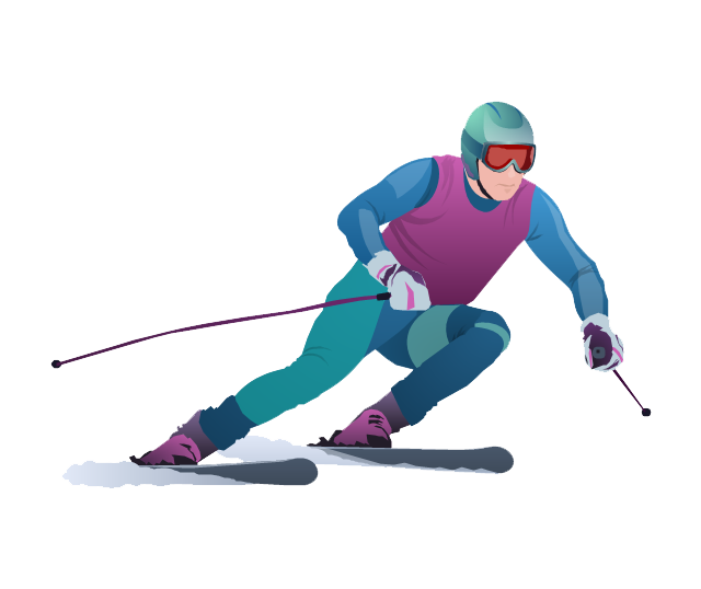 Skiing Transparent PNG Image