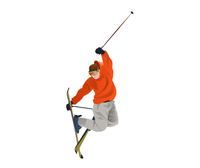 Skiing Transparent PNG Image