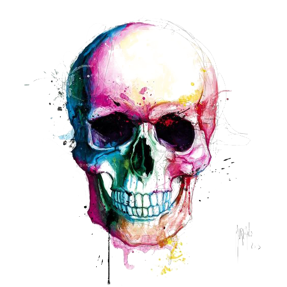 Color Calavera Painting Drawing Skull Transparent PNG Image