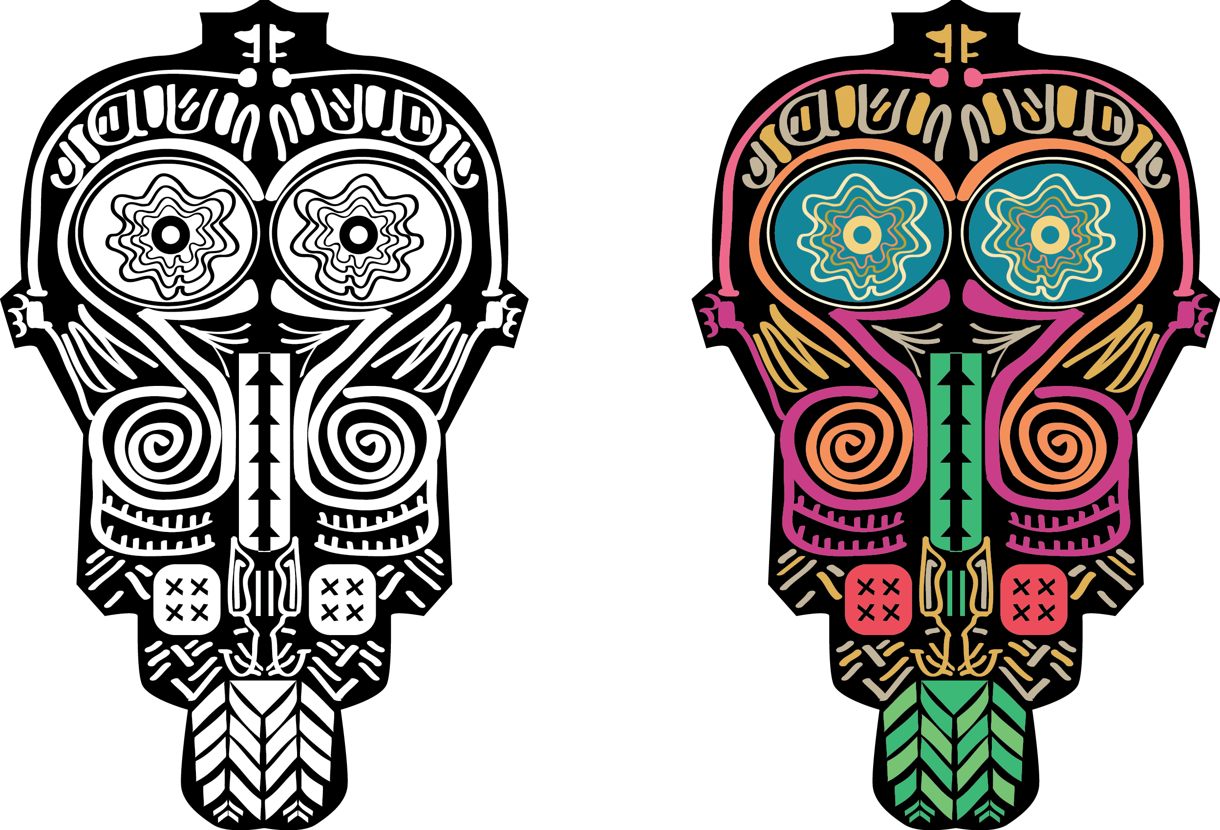 Mask Africa Skull Indigenism File Transparent PNG Image