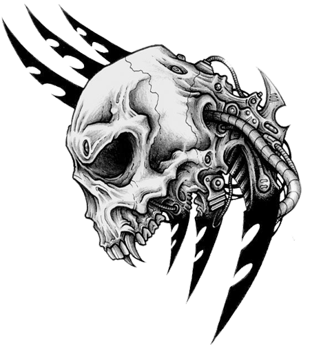 Skull Tattoo Transparent PNG Image