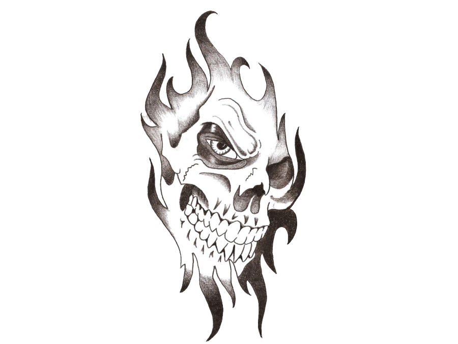 Skull Tattoo Transparent PNG Image