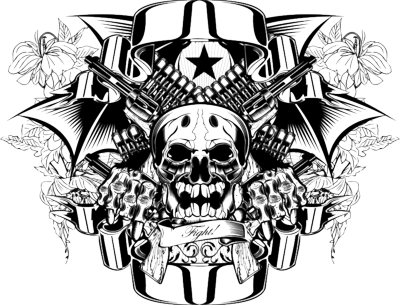 Skull Tattoo Transparent PNG Image