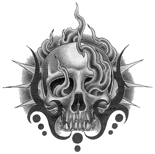 Skull Tattoo Transparent PNG Image