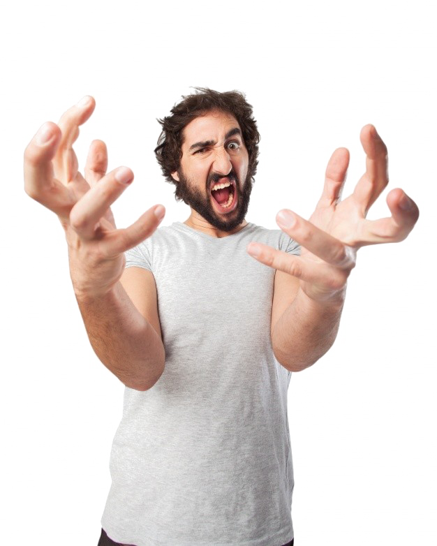 Angry Person Transparent PNG Image