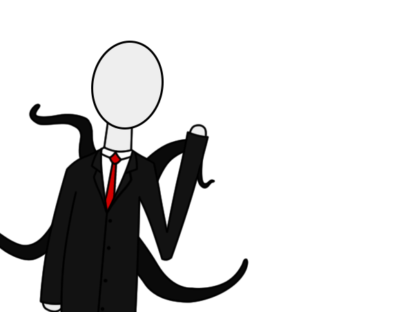 Slender Man Transparent PNG Image