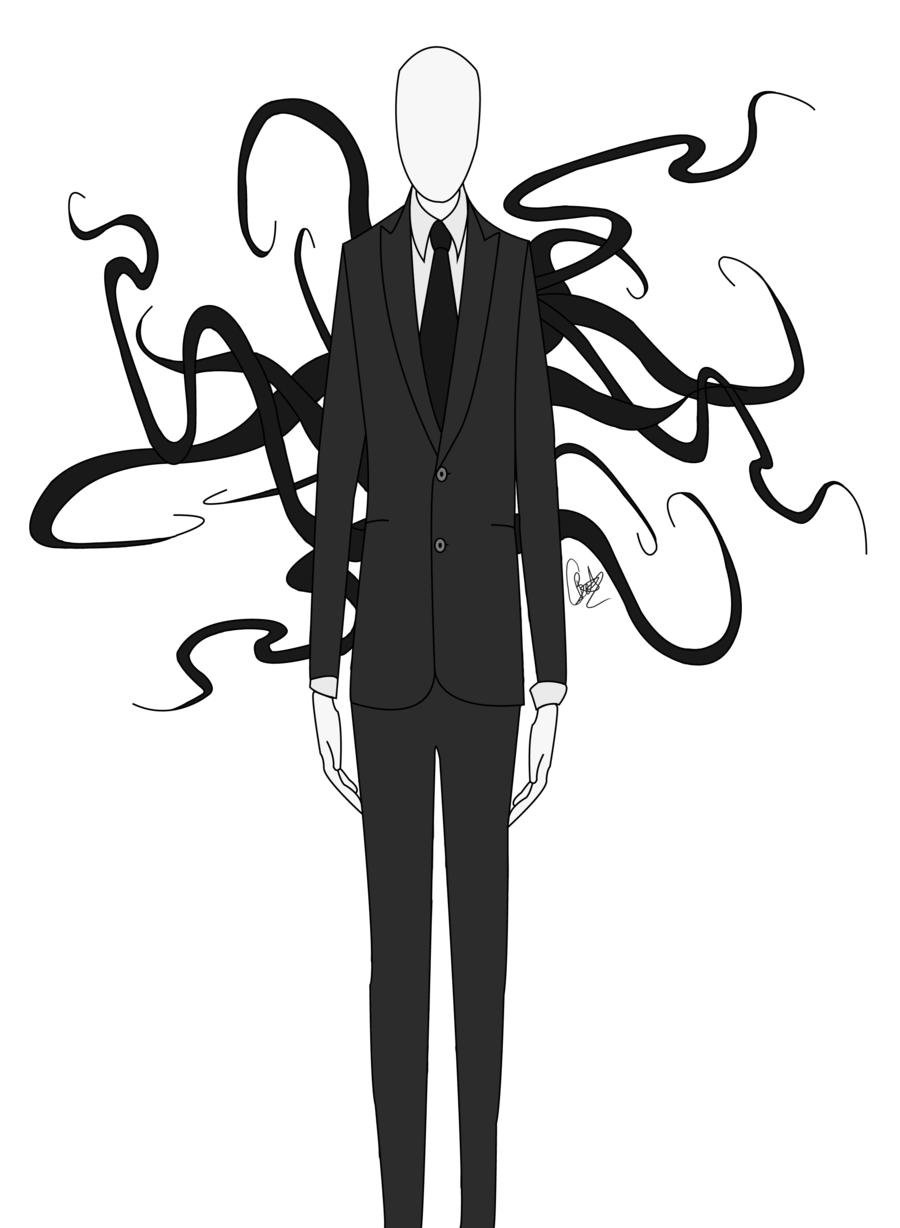 Slender Man Transparent PNG Image