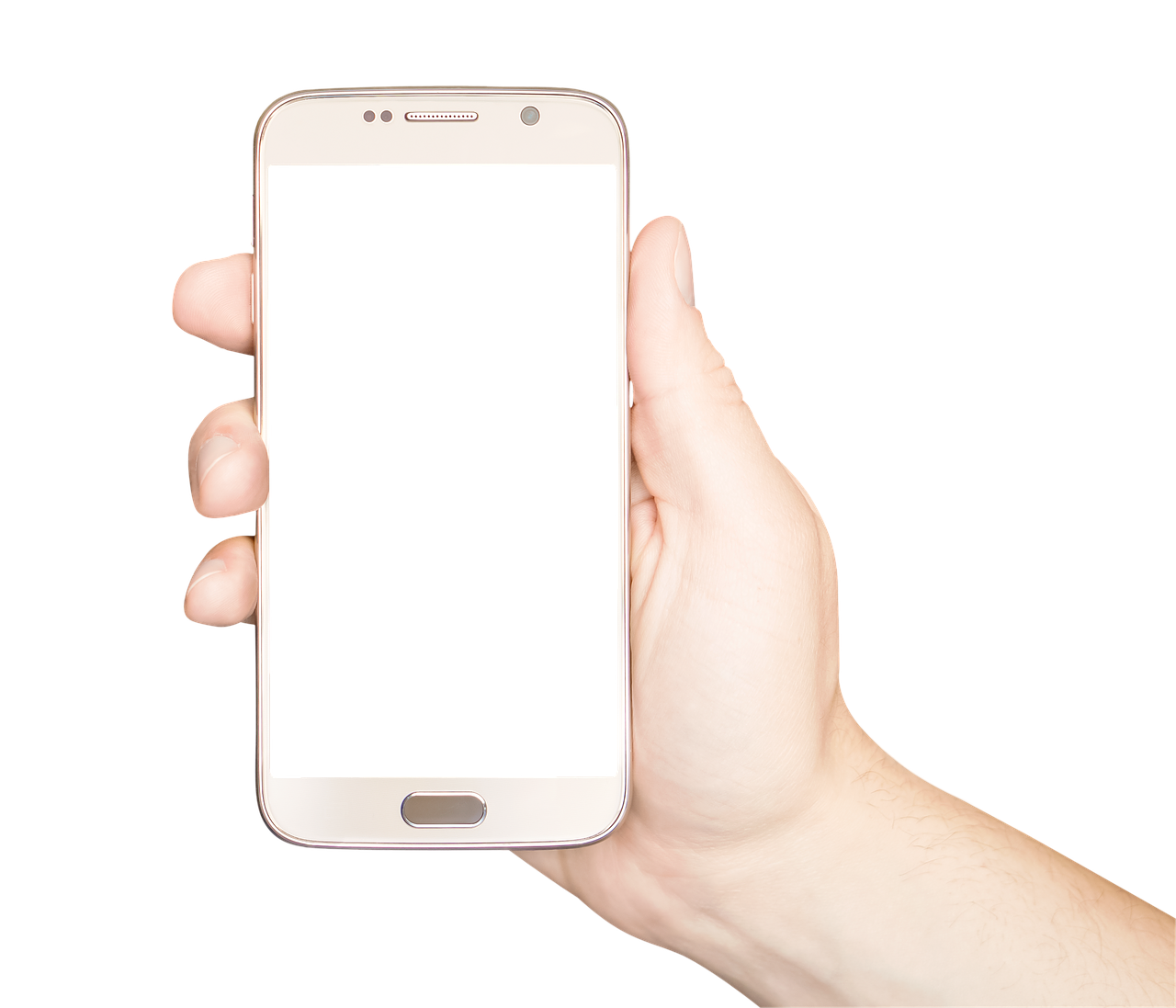 Smartphone Holding Female Hand Transparent PNG Image