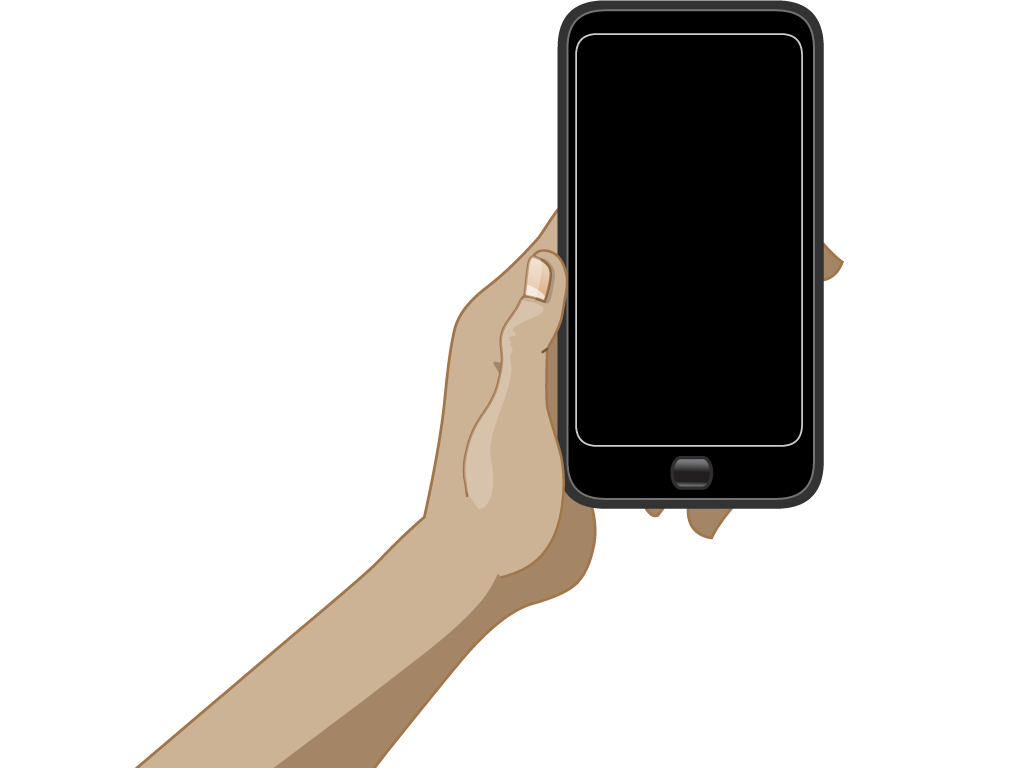 Smartphone Holding Hand Transparent PNG Image