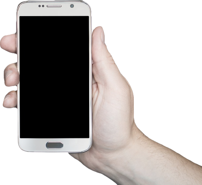 Smartphone Holding Hand Transparent PNG Image