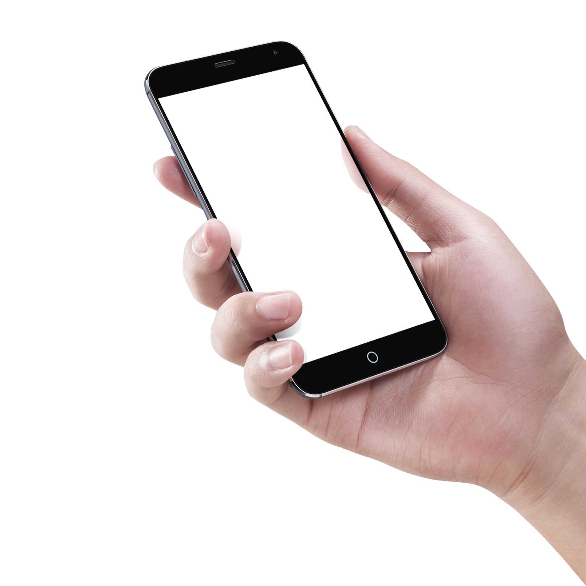 Smartphone Holding Hand Transparent PNG Image