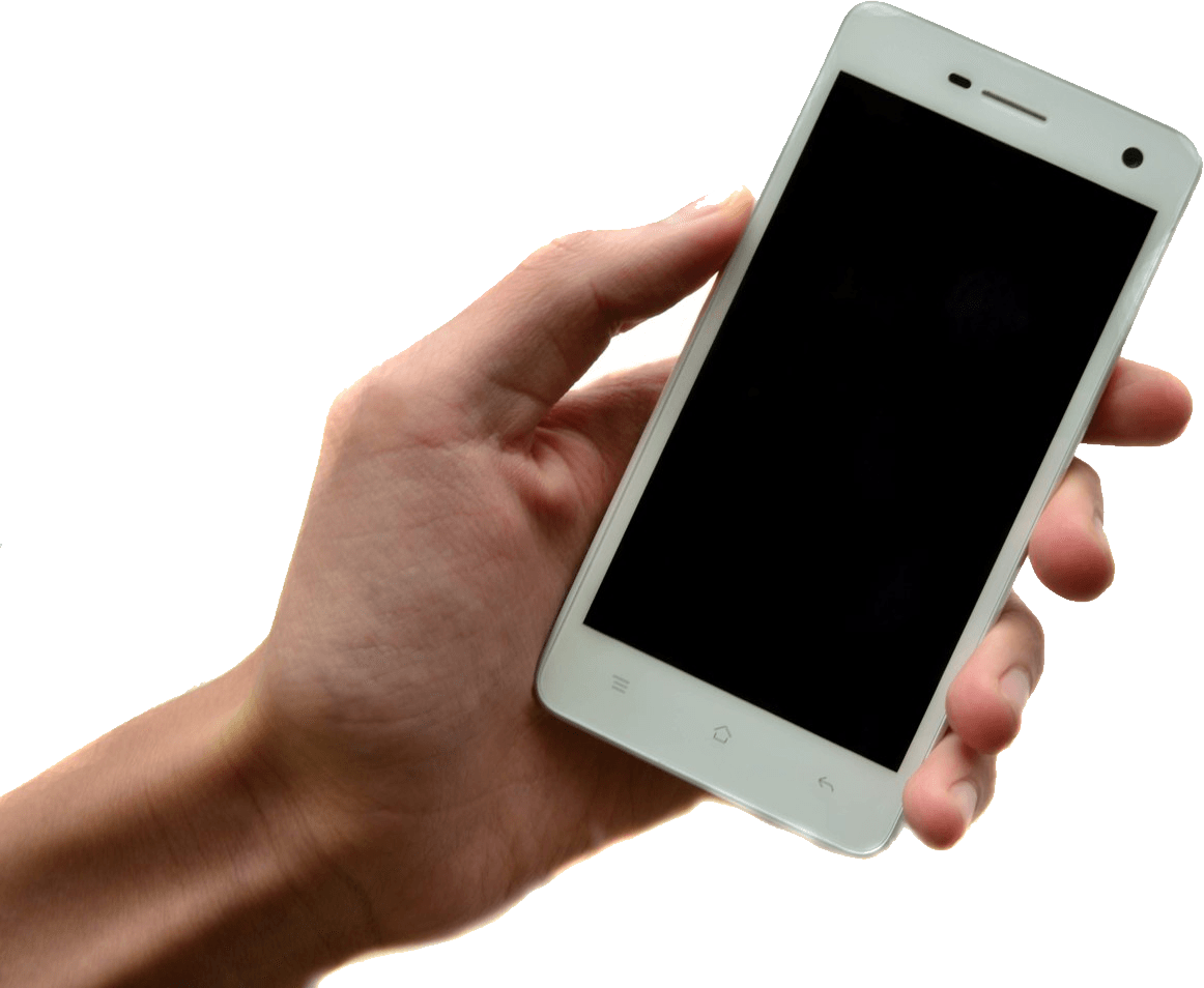 Smartphone Male Holding Hand Transparent PNG Image