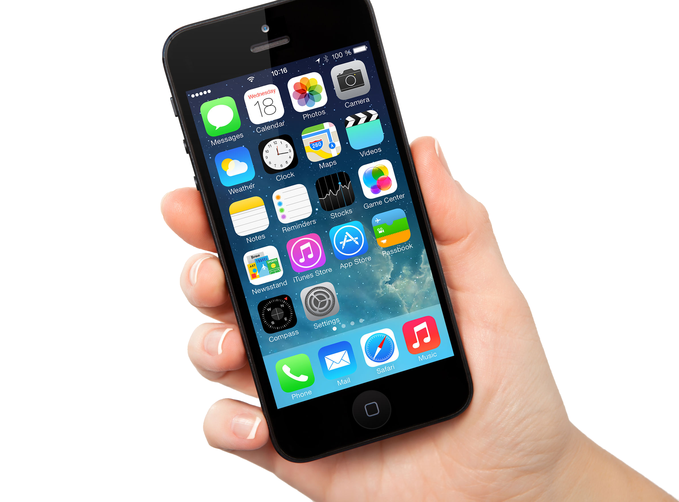 Smartphone Male Holding Hand Transparent PNG Image