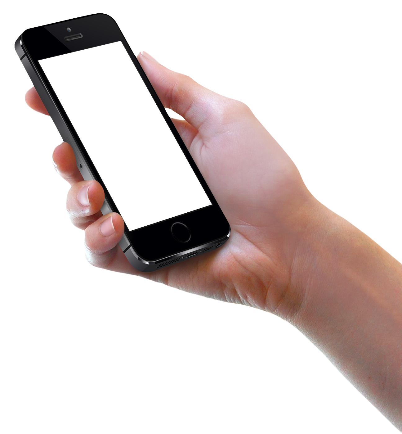 Smartphone Male Holding Hand Transparent PNG Image