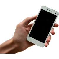 Smartphone In Hand PNG Image