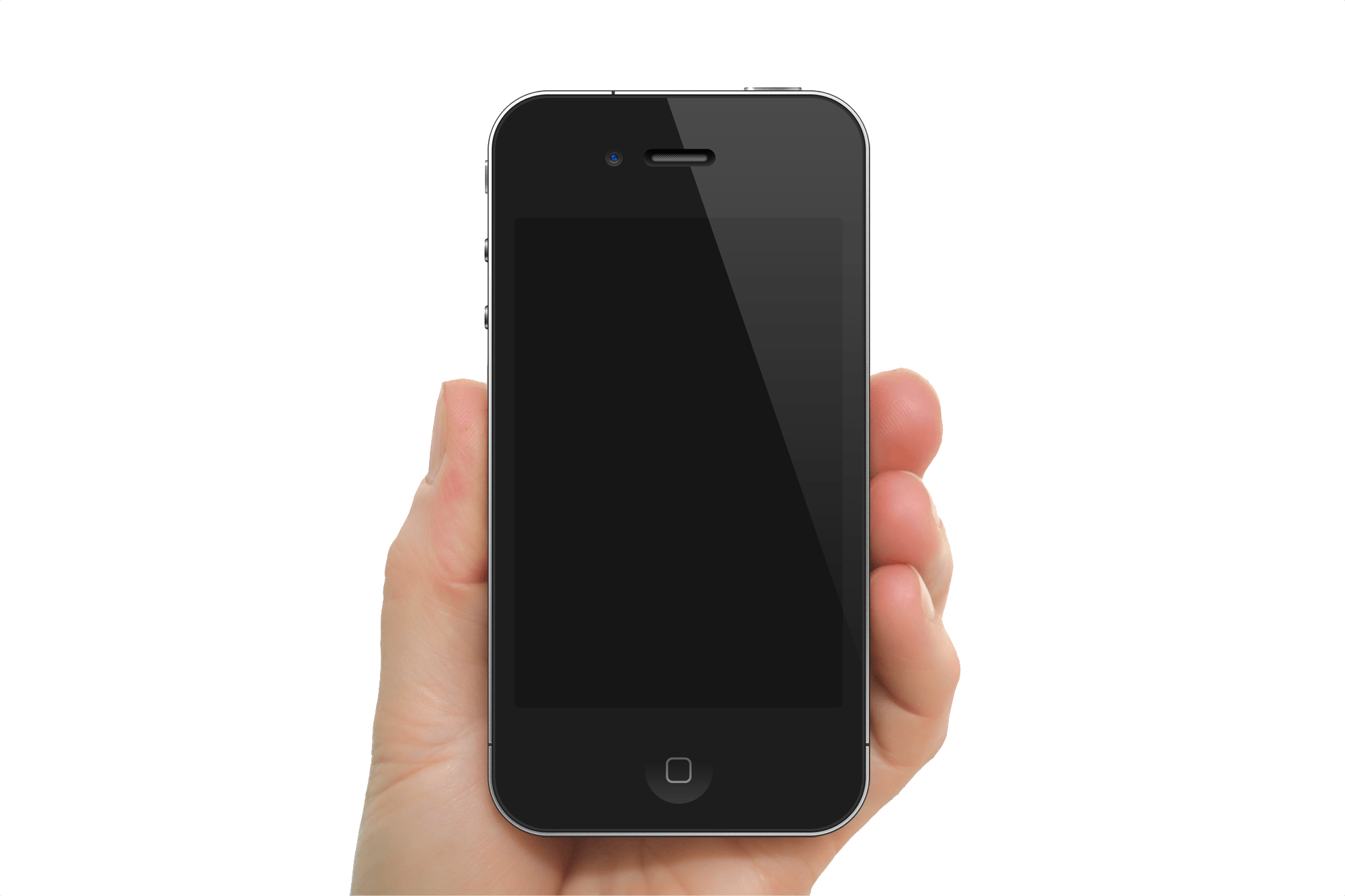Smartphone In Hand Transparent PNG Image