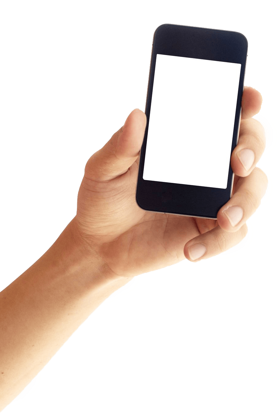 Smartphone In Hand Transparent PNG Image