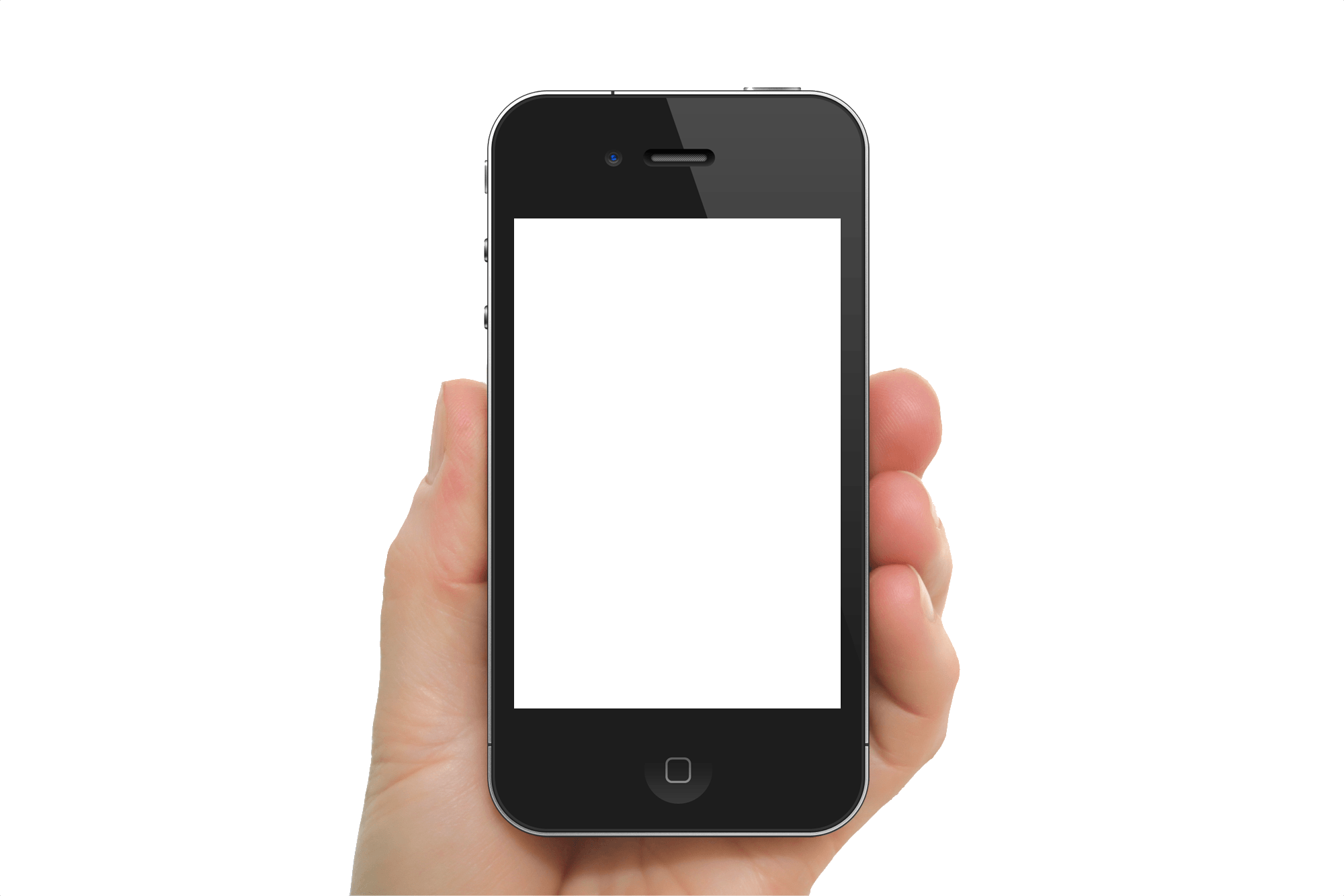 Smartphone In Hand Transparent PNG Image