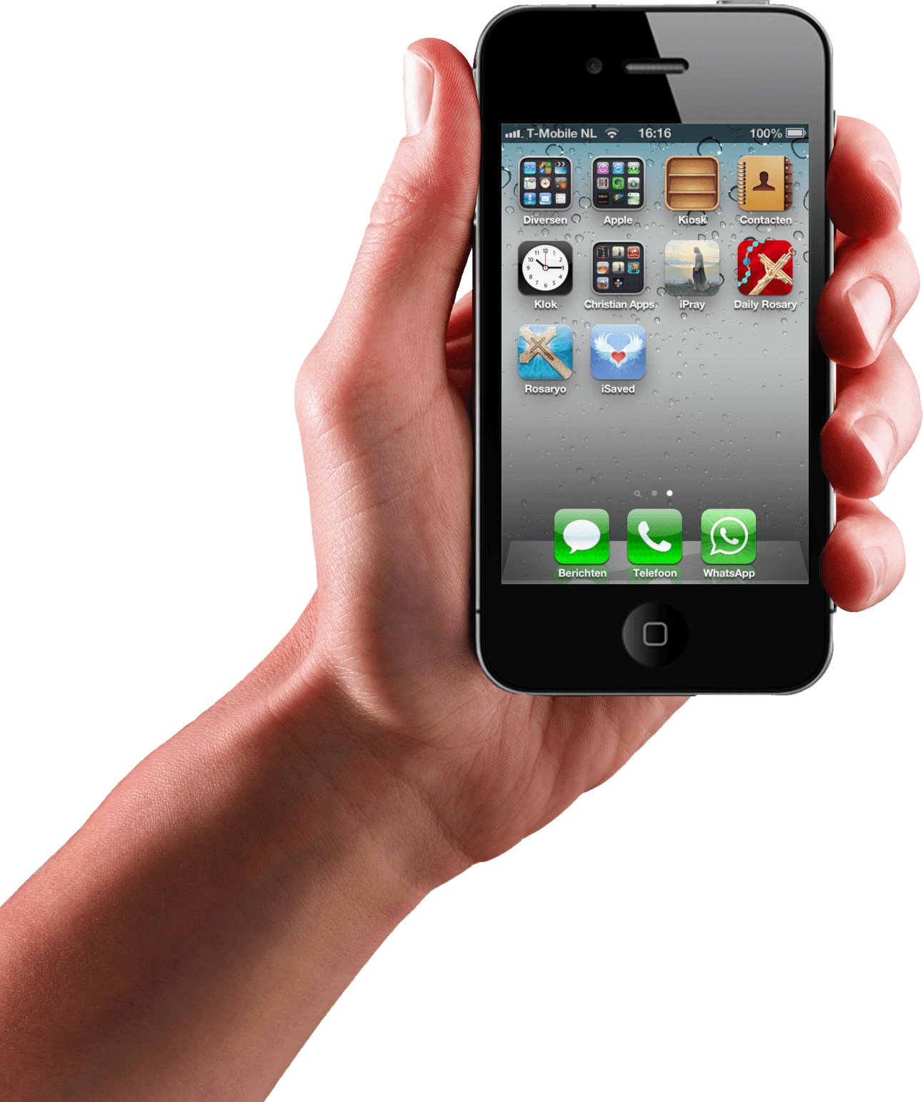 Smartphone In Hand Transparent PNG Image