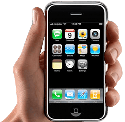 Smartphone In Hand Transparent PNG Image