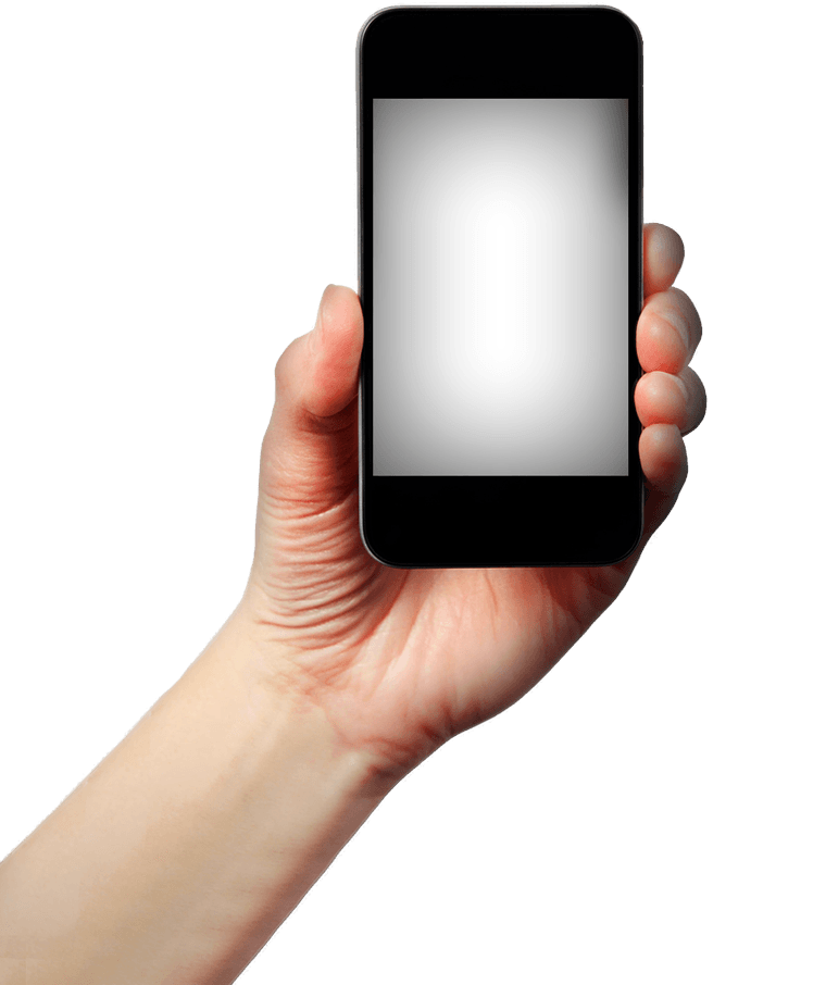 Smartphone In Hand Transparent PNG Image