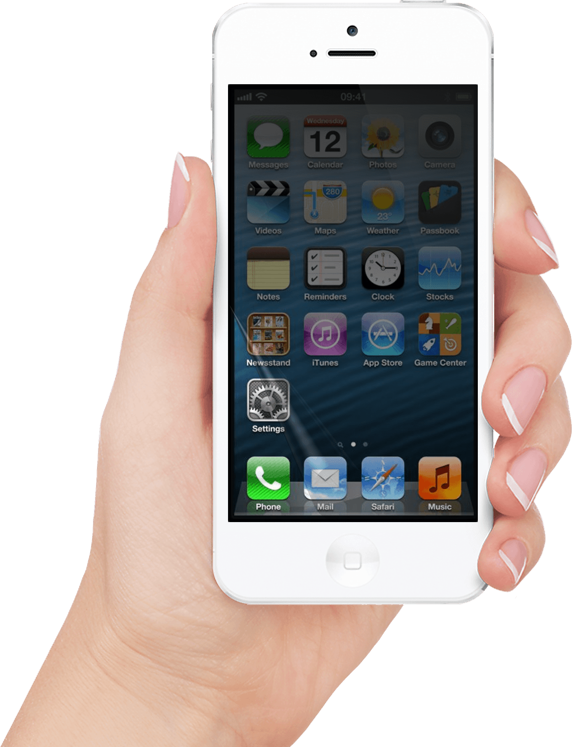 Smartphone In Hand Transparent PNG Image
