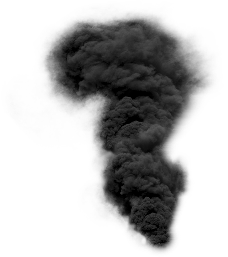 Fire Black Smoke Transparent PNG Image
