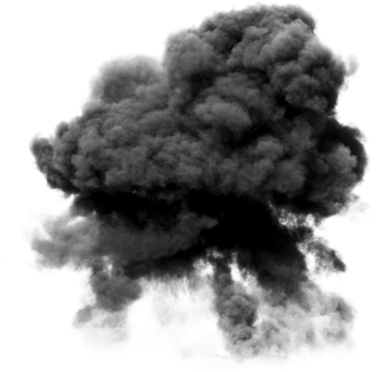 Black Smoke Transparent PNG Image