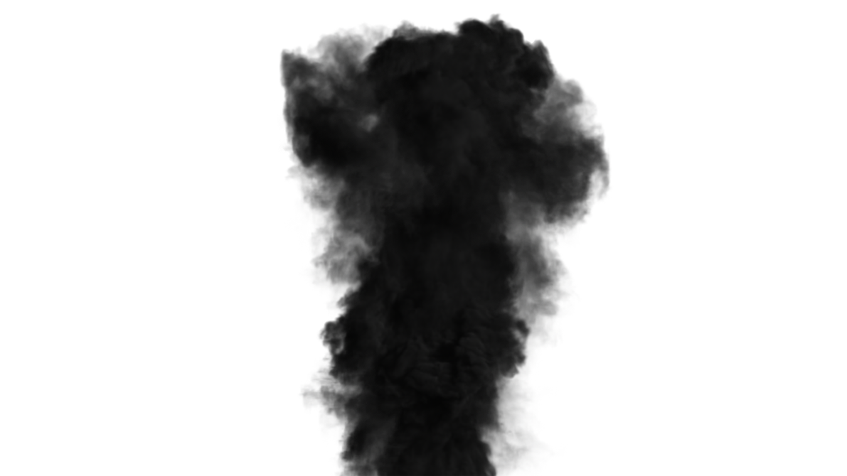 Black Explosion Effect Smoke Transparent PNG Image