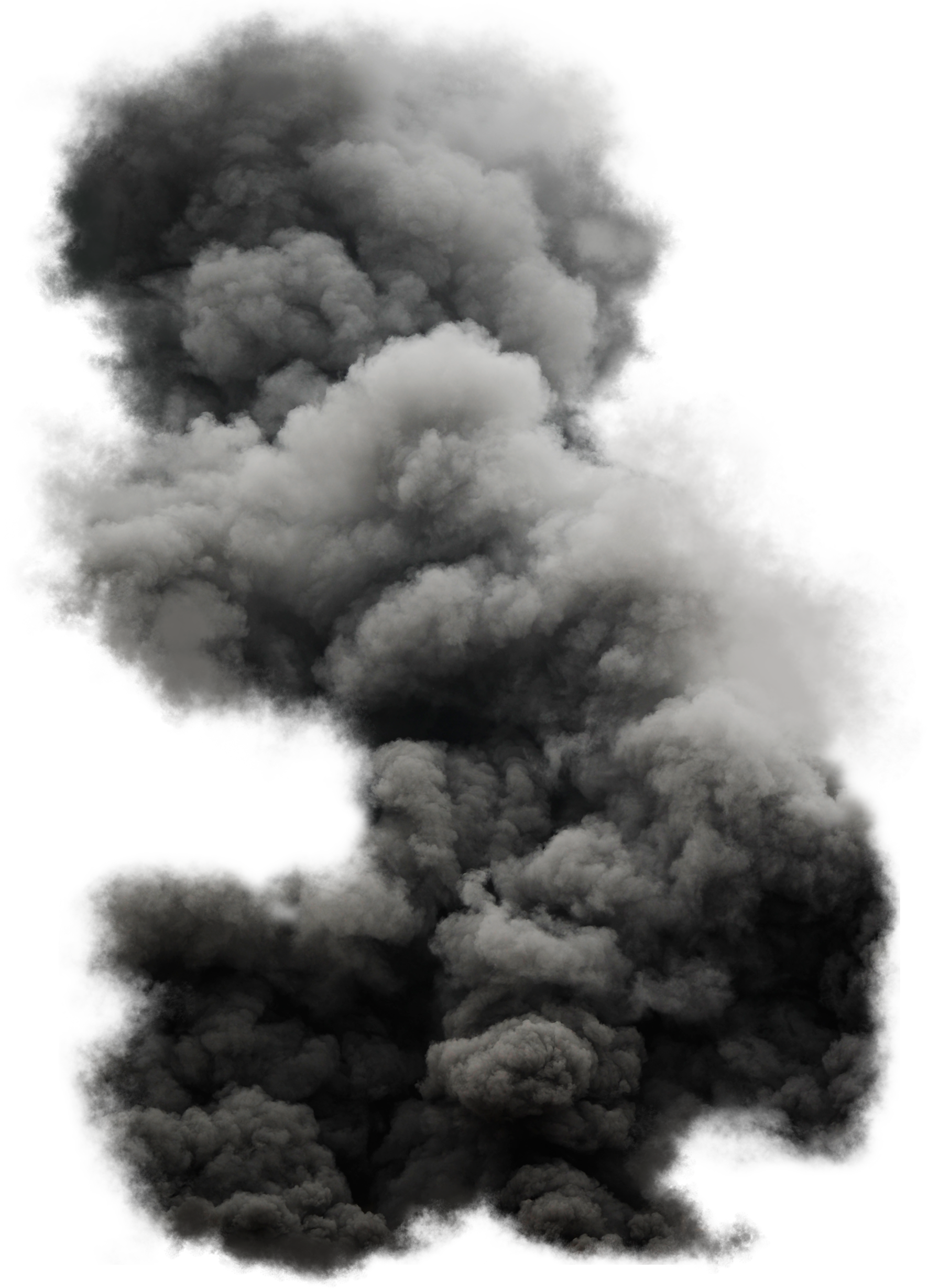 Black Explosion Smoke Transparent PNG Image