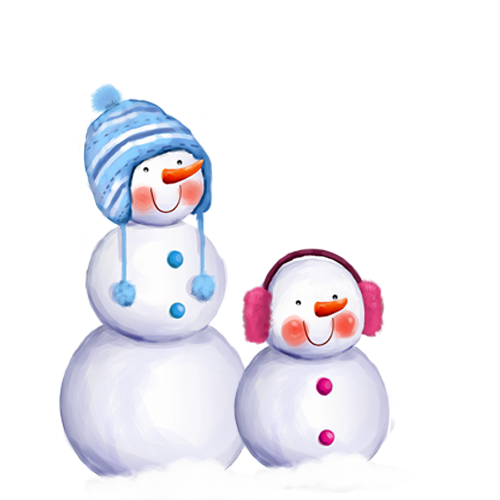Snowman Daxue Winter Christmas Frame Transparent PNG Image