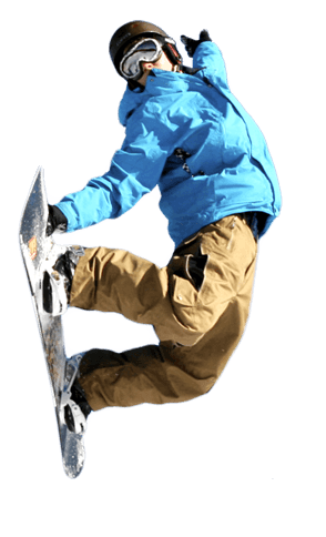 Man On Snowboard Transparent PNG Image