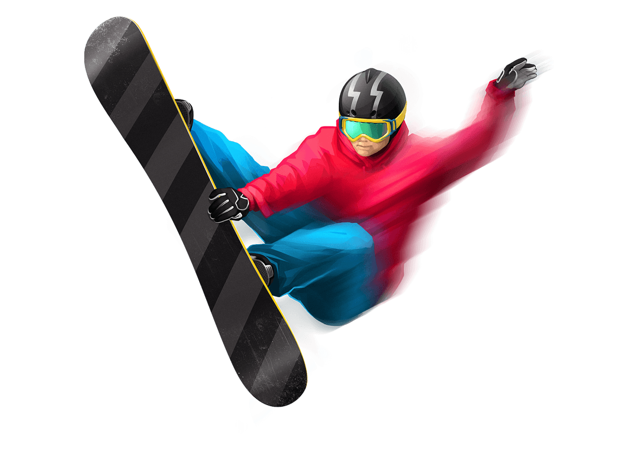Snowboard Man Transparent PNG Image