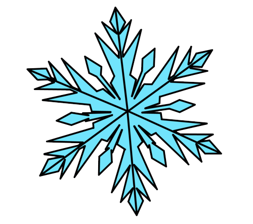 Frozen Snowflake Transparent PNG Image