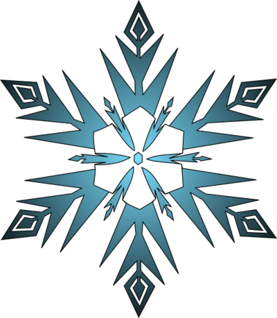 Frozen Snowflake Transparent PNG Image
