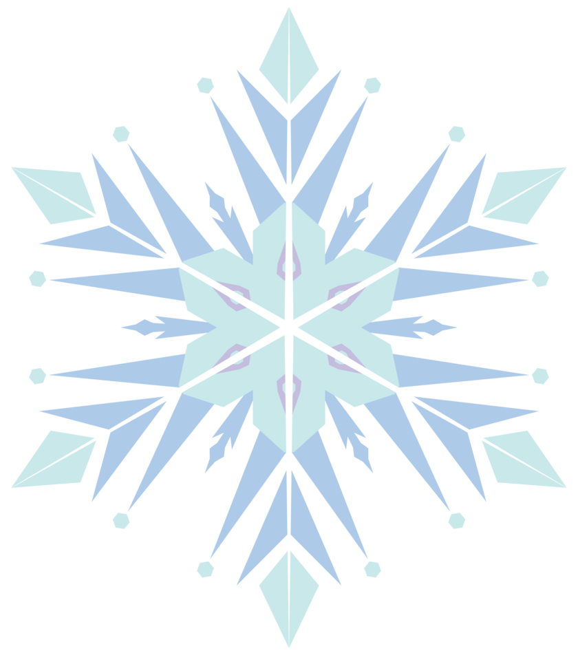 Frozen Snowflake Transparent PNG Image