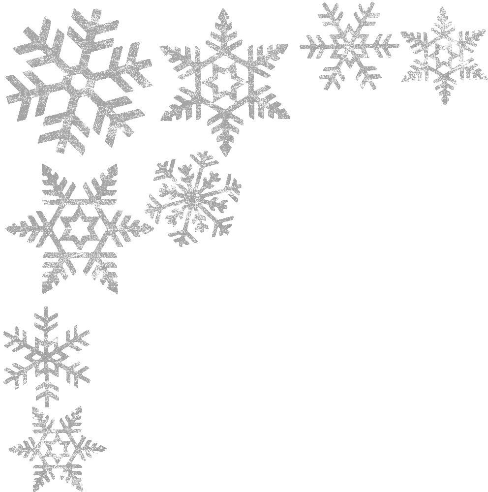 Snowflakes Border Transparent PNG Image