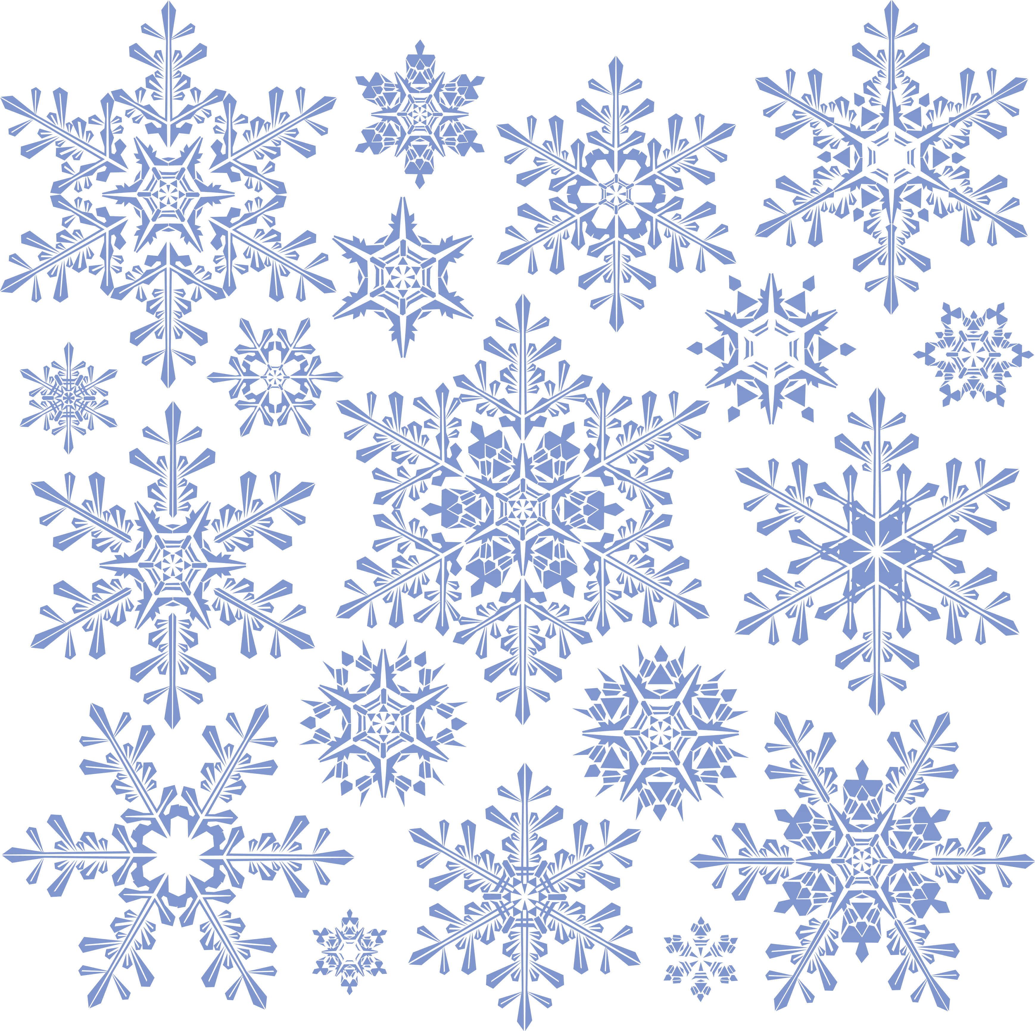 Snowflakes Transparent PNG Image