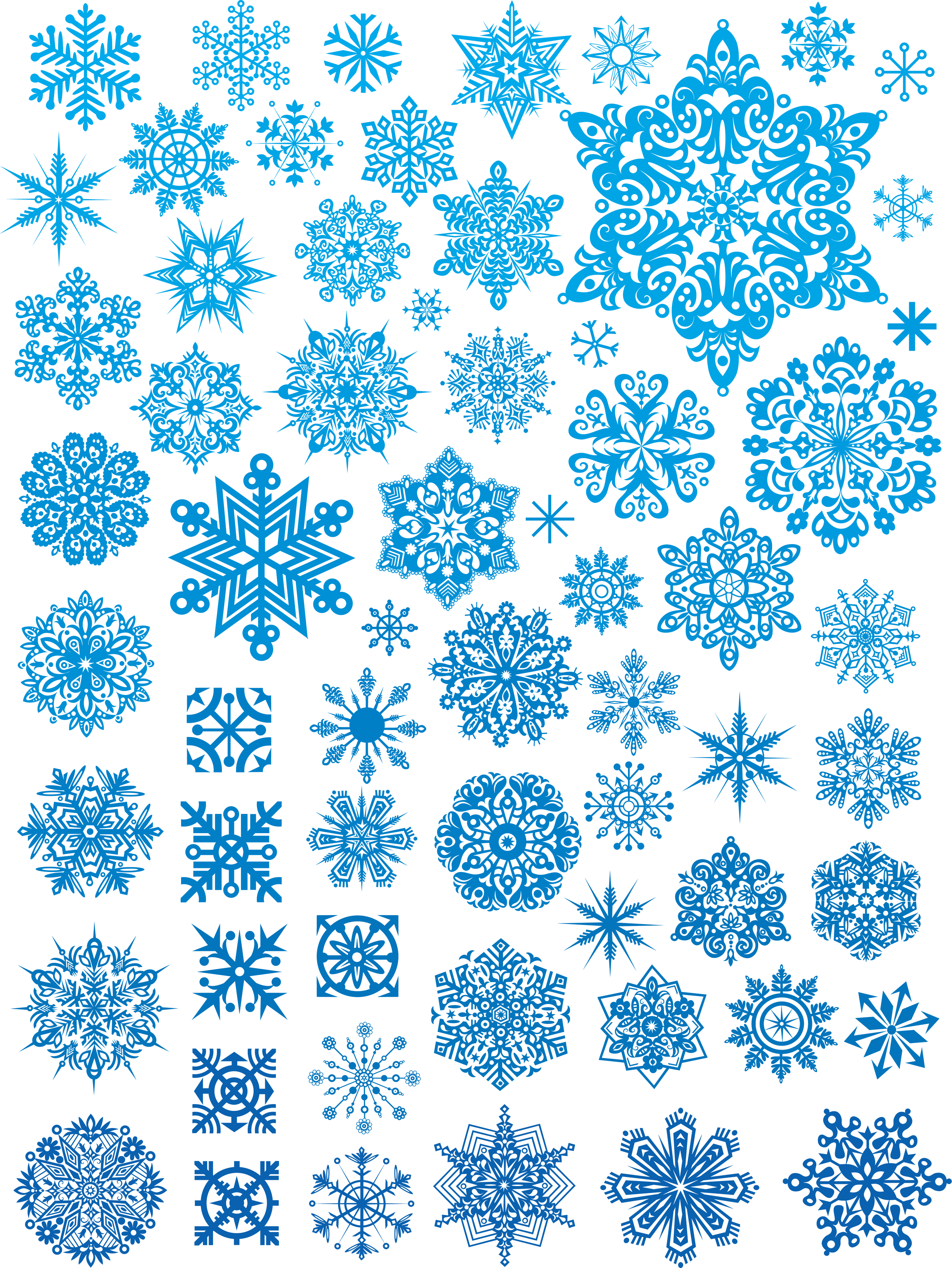Snowflakes Transparent PNG Image