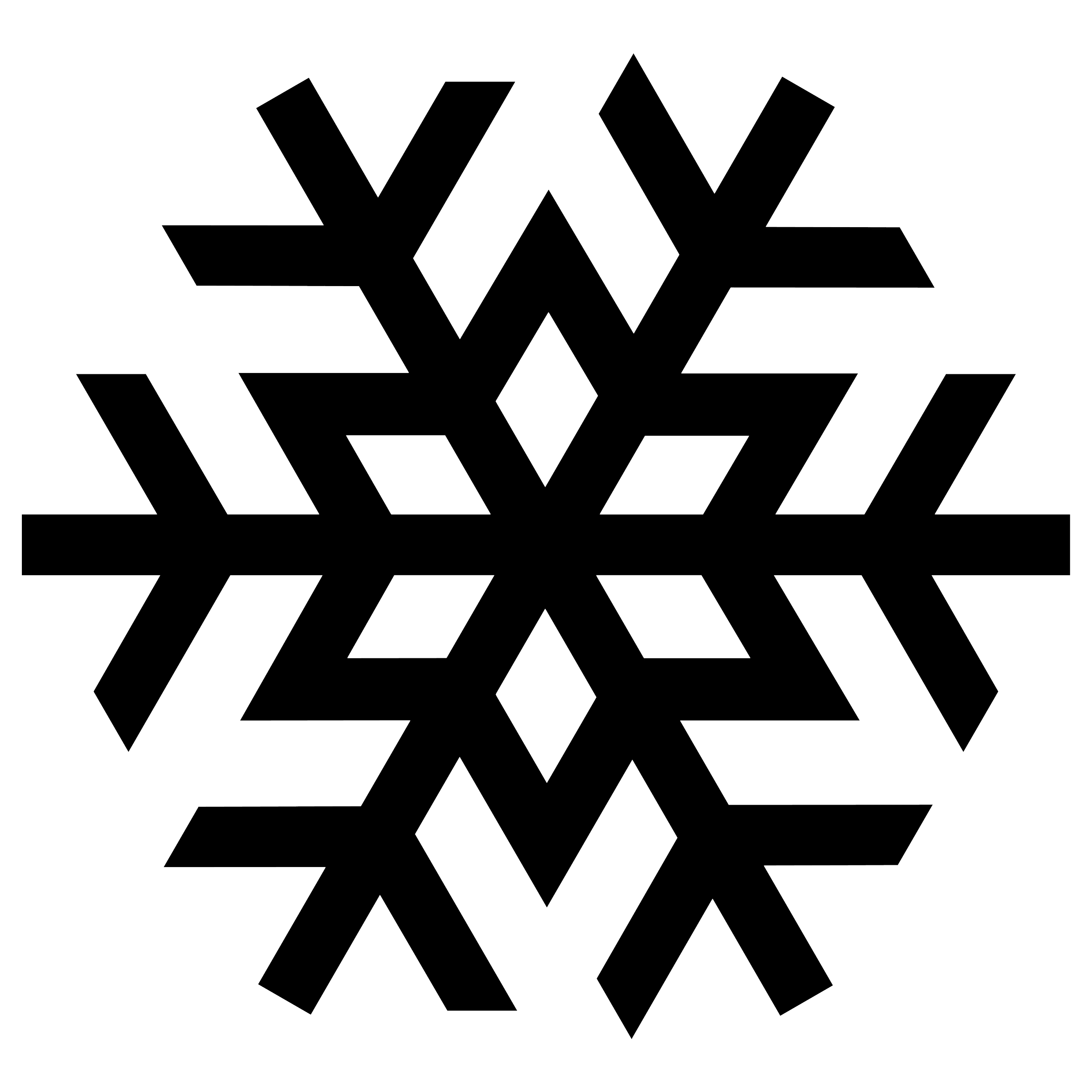 Snowflake Silhouette Transparent PNG Image