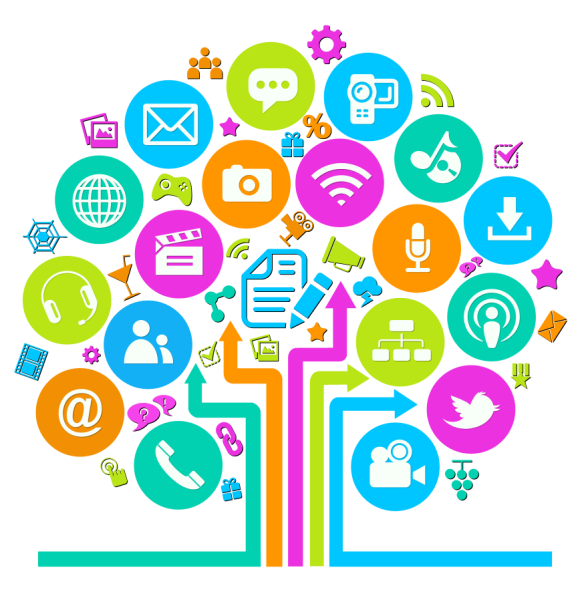 Media Marketing Digital Social Transparent PNG Image
