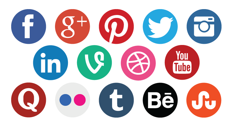 Social Icons Media Marketing Icon Transparent PNG Image