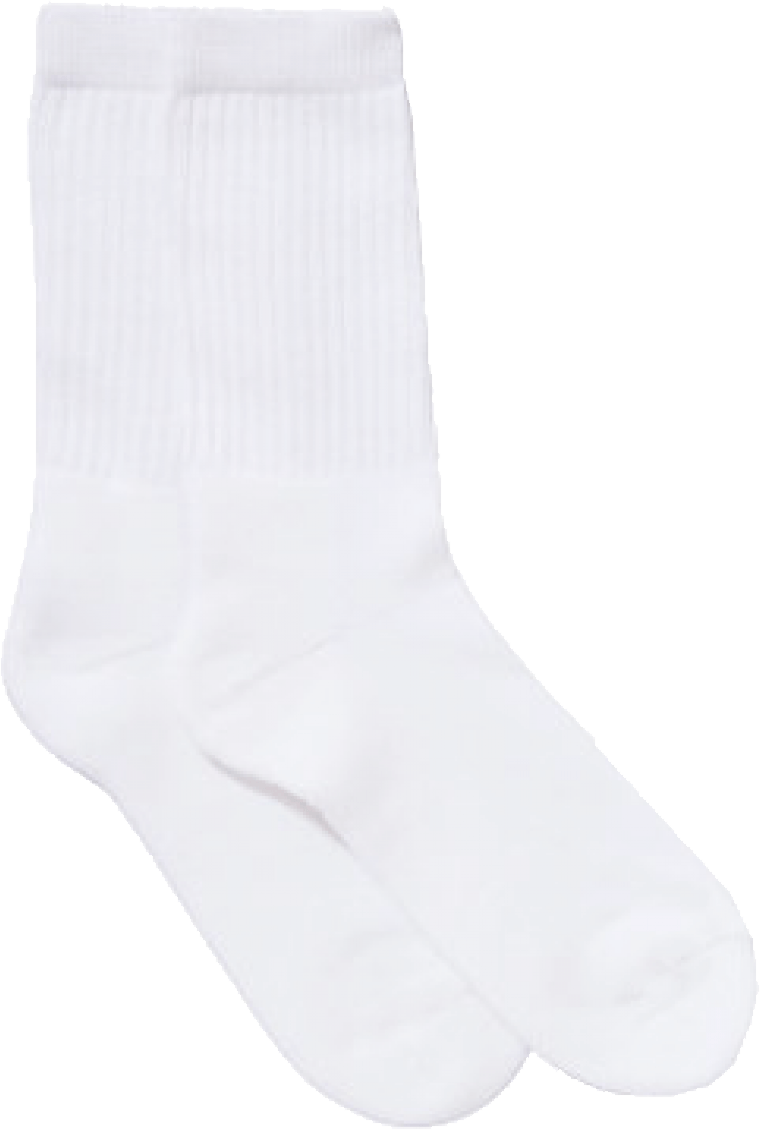 White Socks Transparent PNG Image