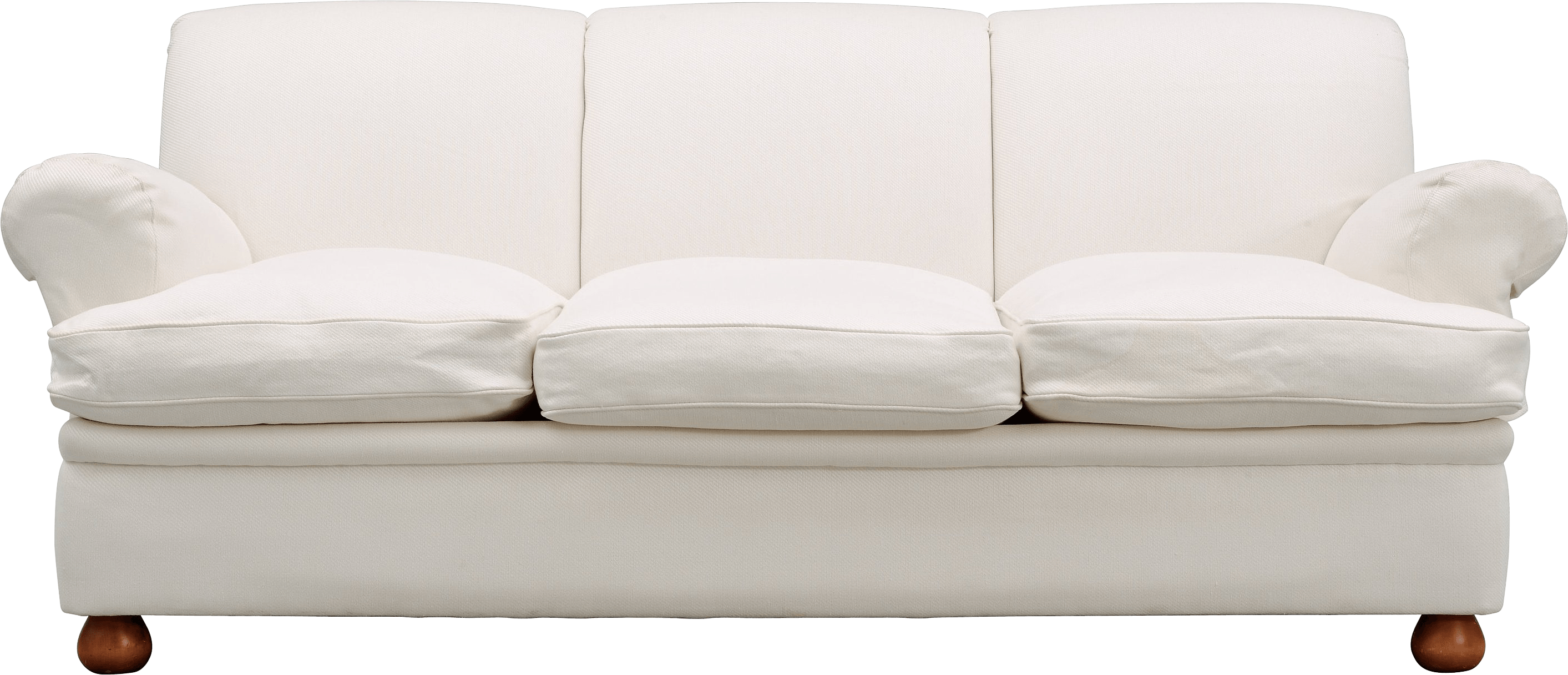 White Sofa Transparent PNG Image