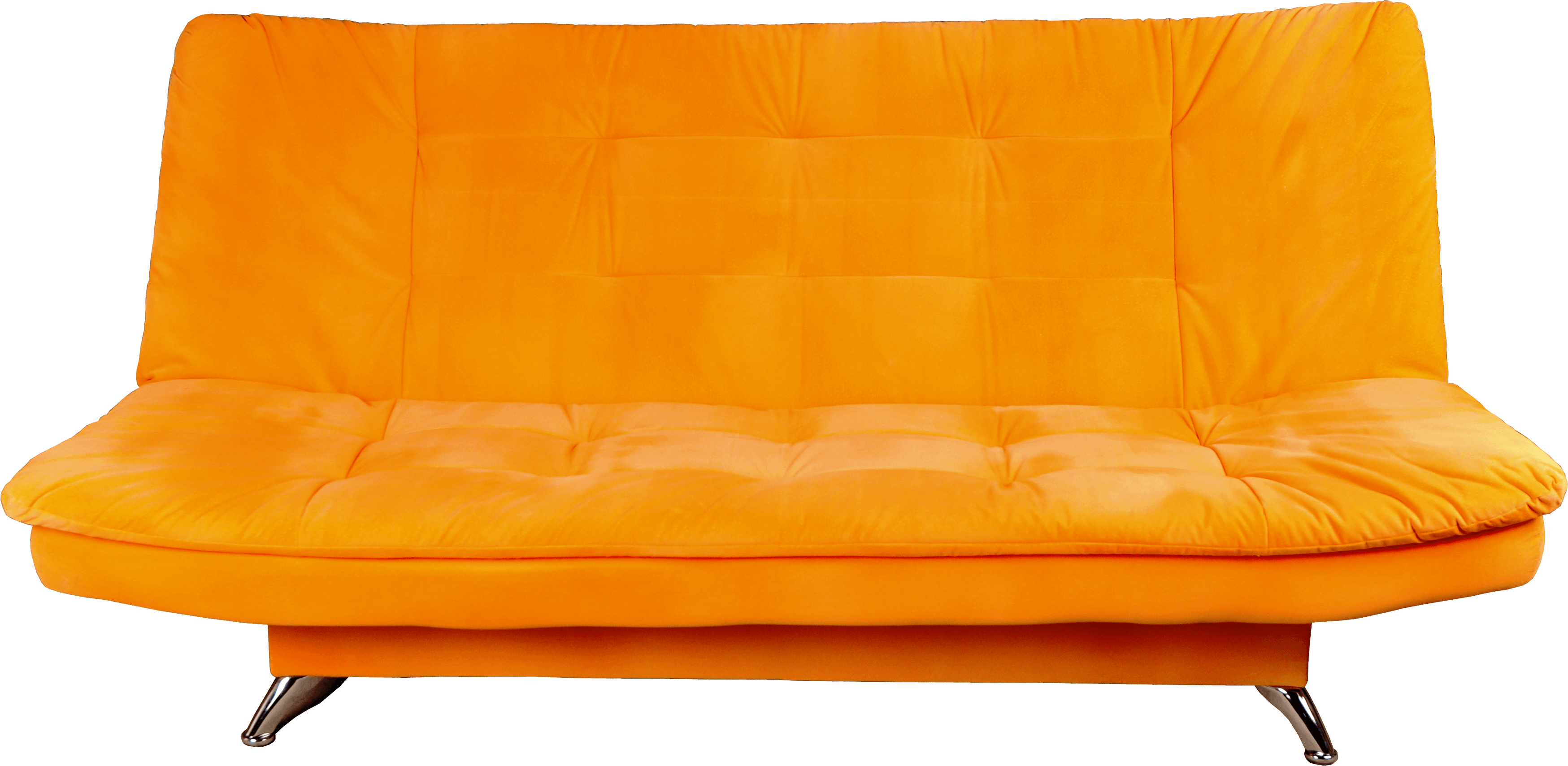 Orange Sofa Transparent PNG Image