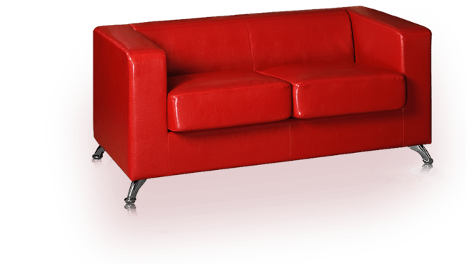 Red Sofa Transparent PNG Image