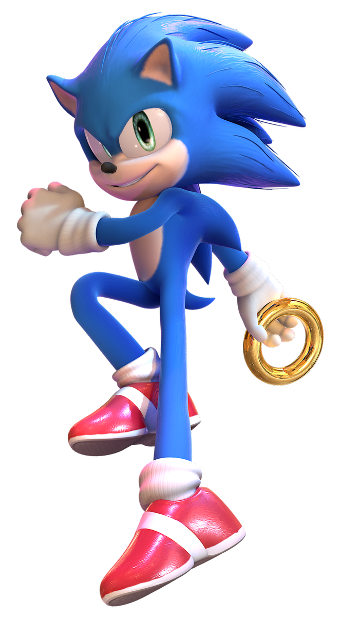 Sonic The Movie Hedgehog Transparent PNG Image